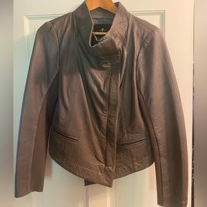 7 for all mankind leather jacket
